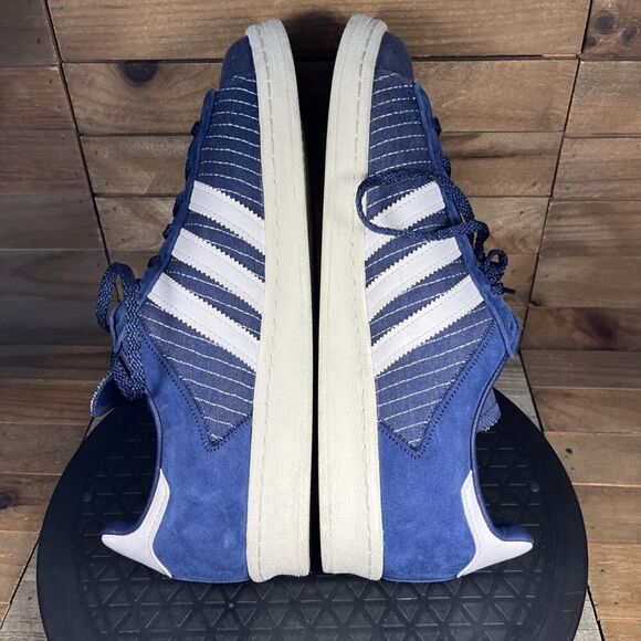 Adidas Men's Size 9 Campus 80's GY4588 Navy Blue Lace Up Athletic Sneakers - Picture 9 of 10